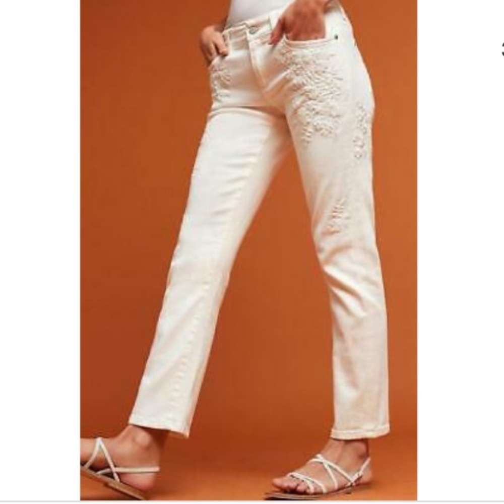 White Pilcro Hyphen Style Jeans